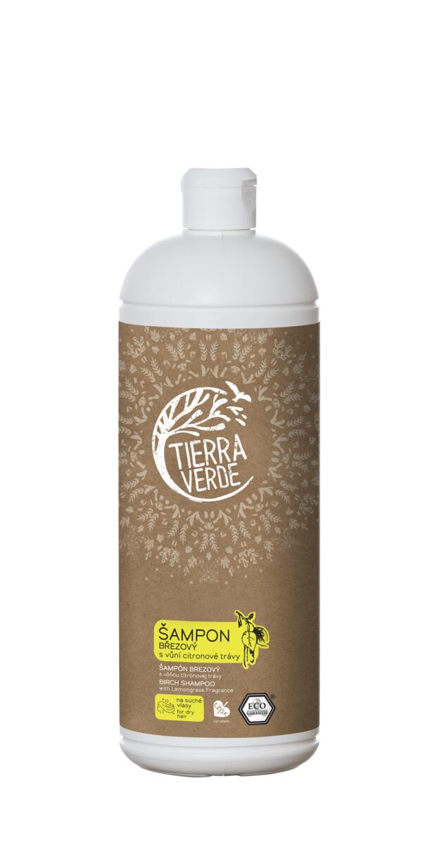 Levně Yellow & Blue Šampon březový s vůní citronové trávy (láhev 1 l) 1 l